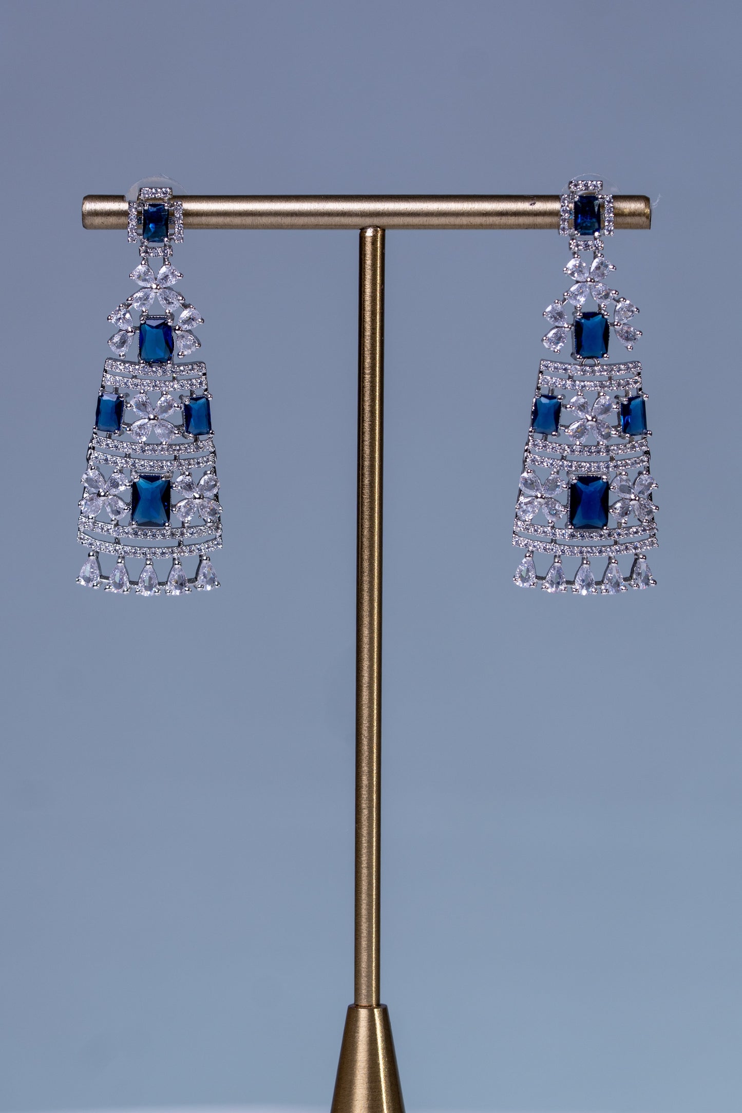 Premium Blue American Diamond Zirconia Necklace