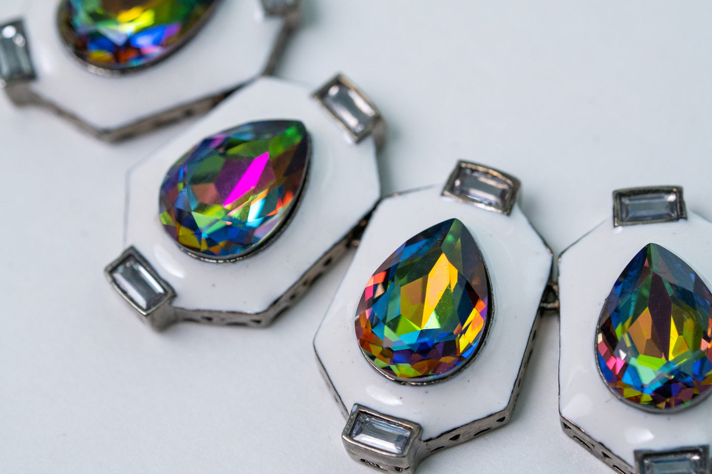 Crystal Aurora Swarovski Stones Necklace