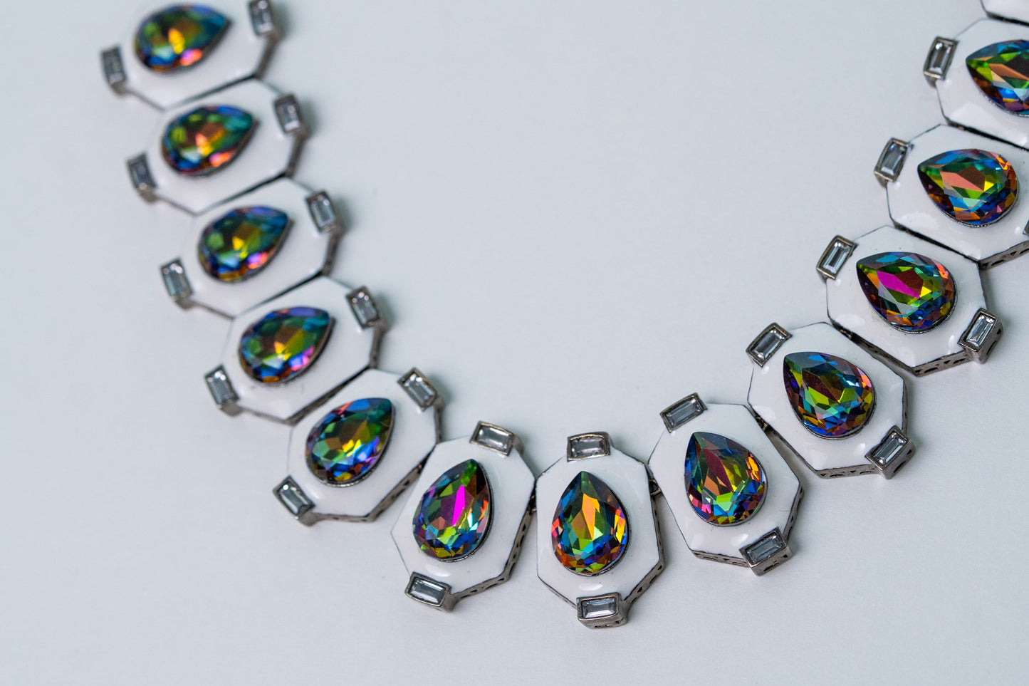 Crystal Aurora Swarovski Stones Necklace
