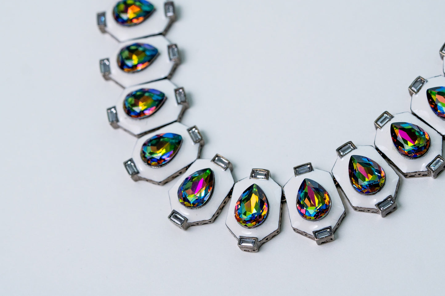 Crystal Aurora Swarovski Stones Necklace