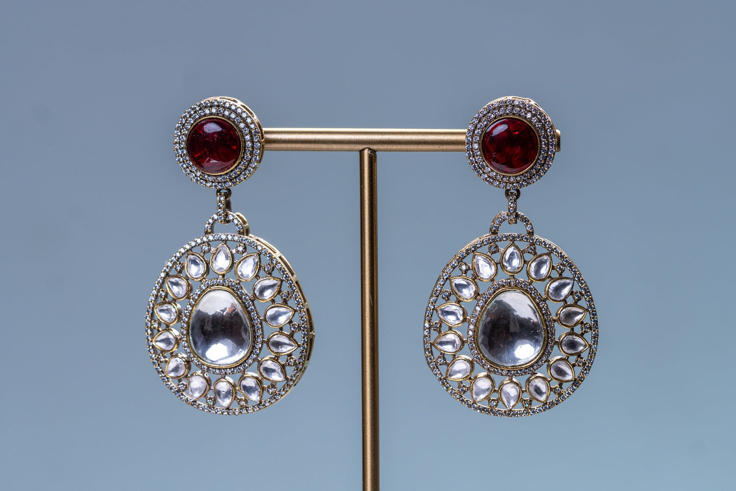 Royal Multicolor Precious Gemstones and Moissanite Designer Necklace