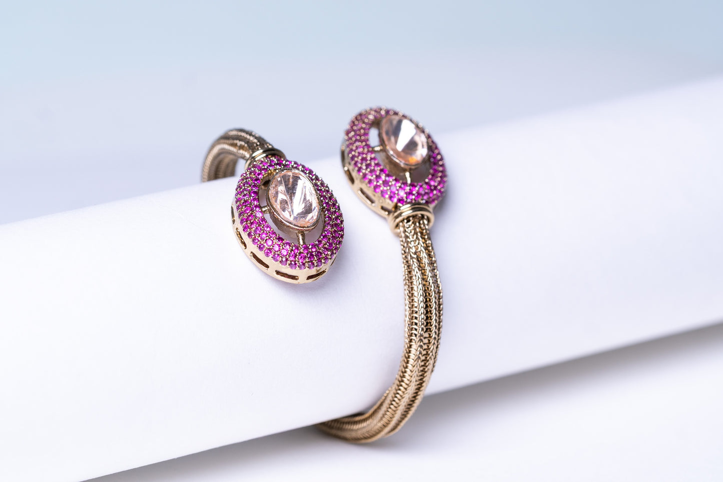 Pink American Diamonds Zirconia Bracelet