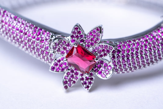 Pink American Diamonds Zirconia Bracelet