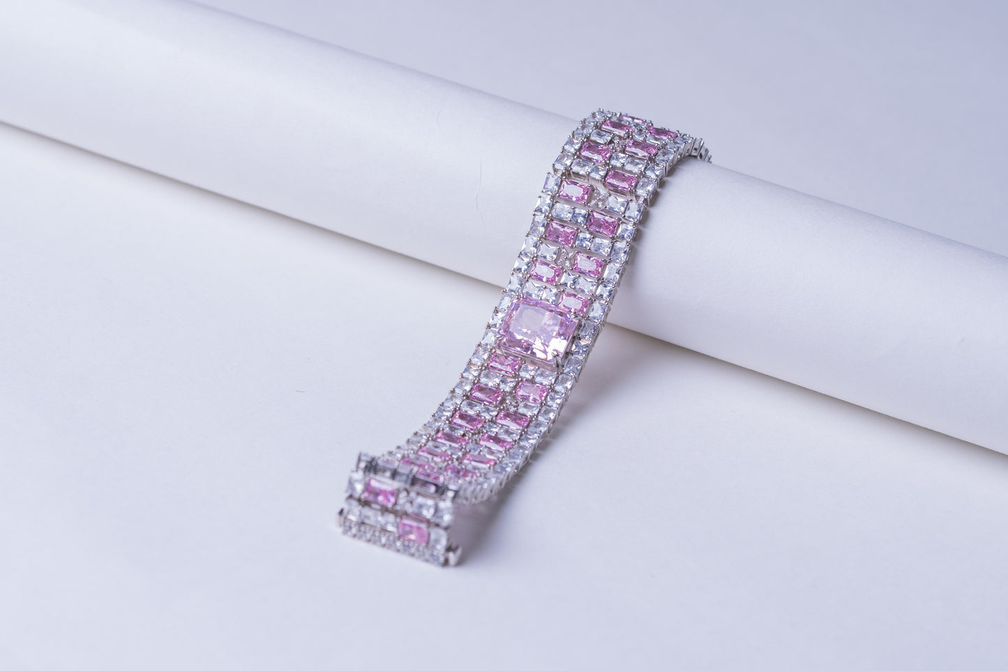 Italian Premium Pink Sapphire Bracelet