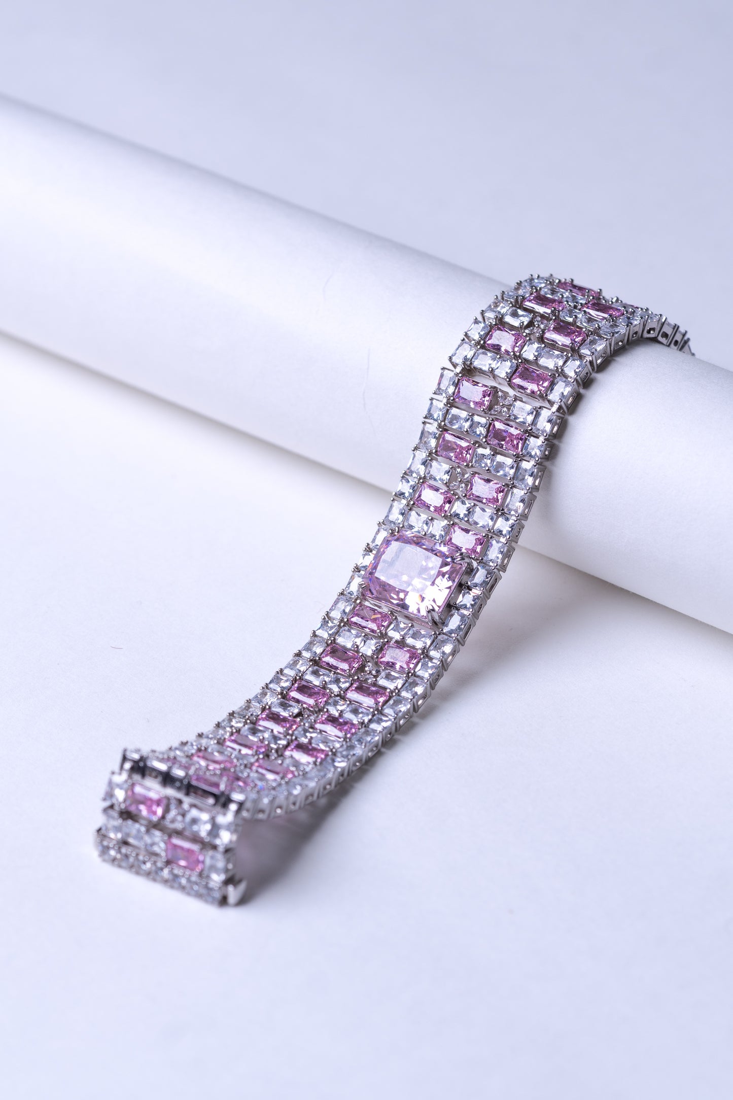 Italian Premium Pink Sapphire Bracelet