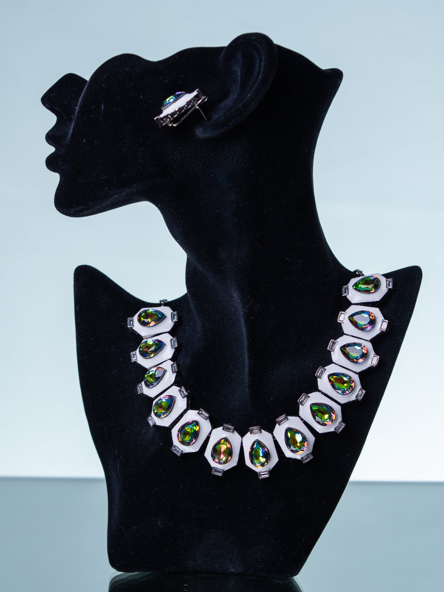Crystal Aurora Swarovski Stones Necklace
