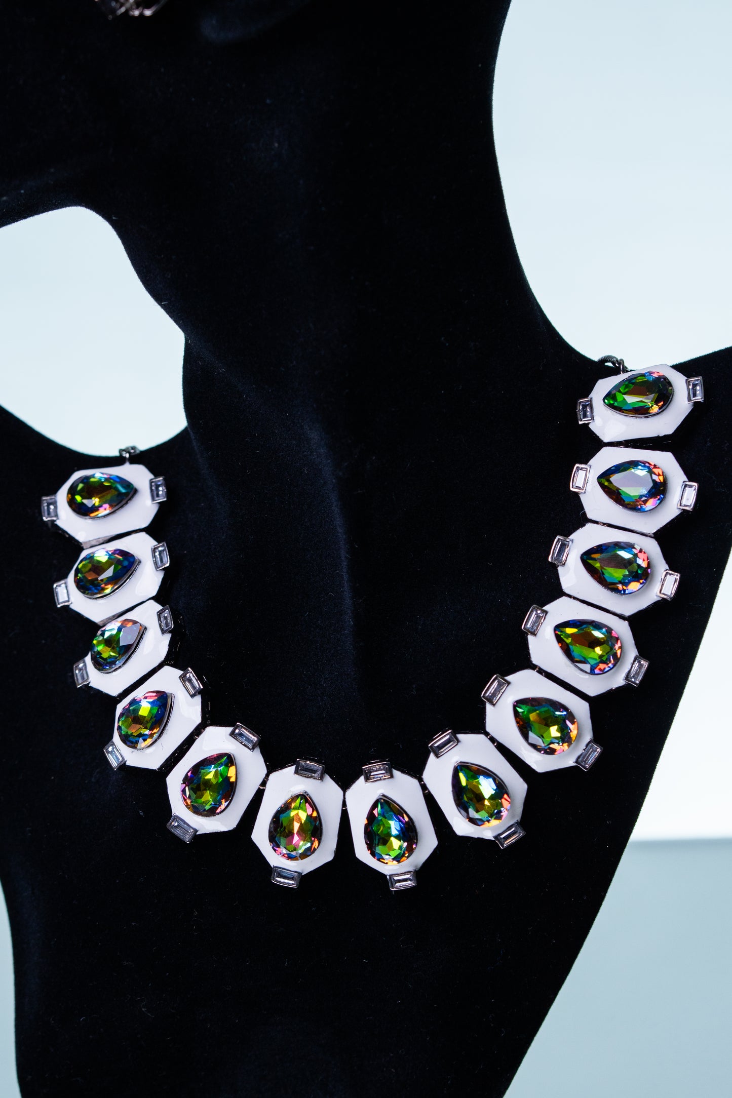 Crystal Aurora Swarovski Stones Necklace