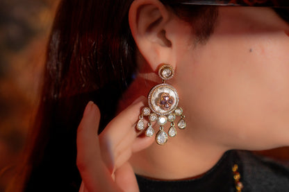 Pure Mother of Pearl and Polki Kundan Necklace
