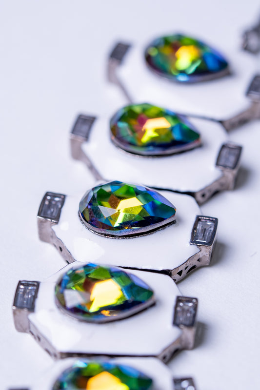 Crystal Aurora Swarovski Stones Necklace