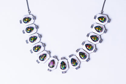 Crystal Aurora Swarovski Stones Necklace