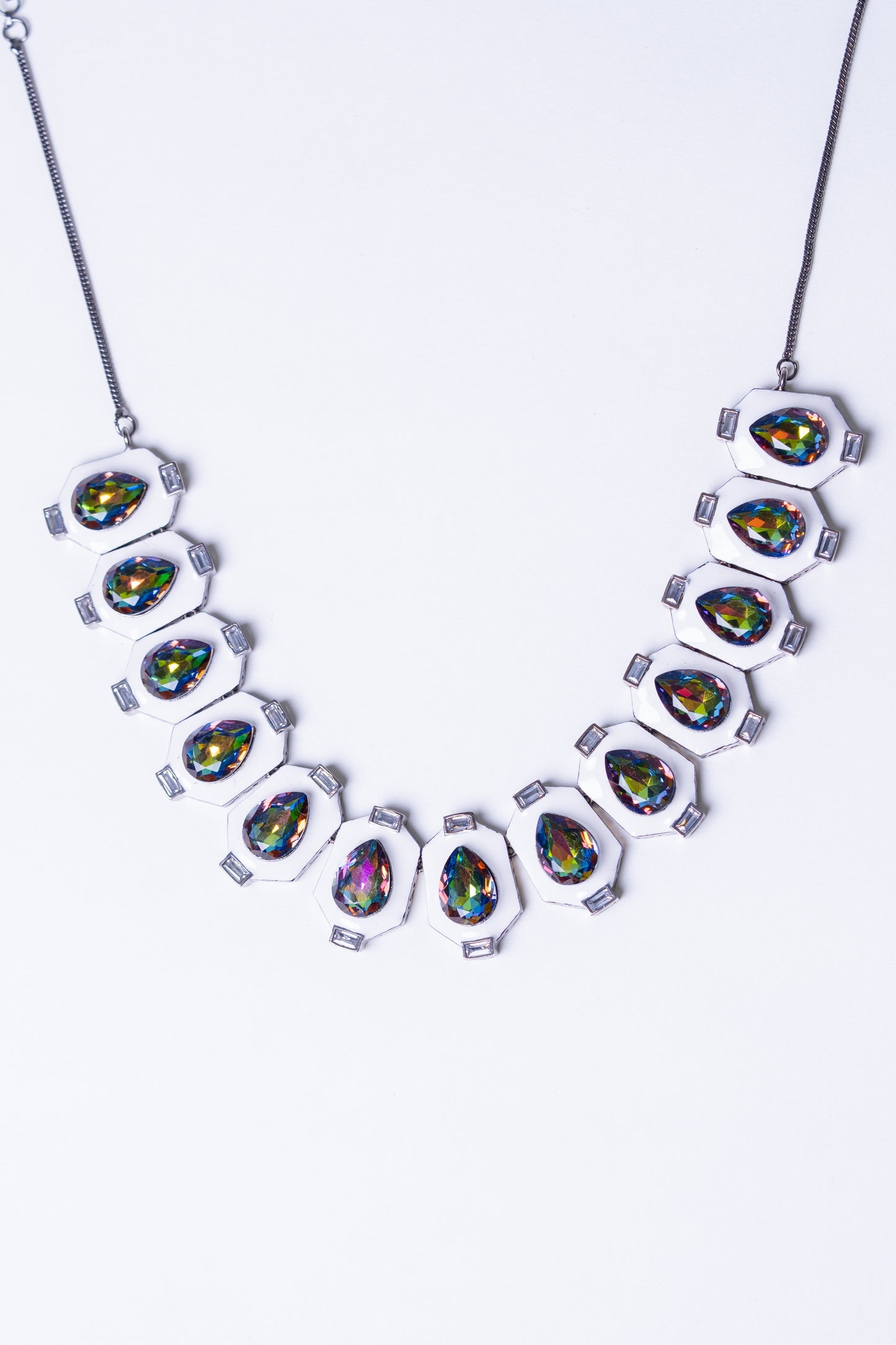 Crystal Aurora Swarovski Stones Necklace
