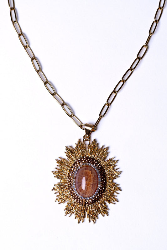 SunShine Gold Plated Pendant