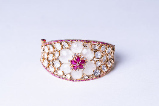 Mother of Pearl and Red Rubies Bracelet