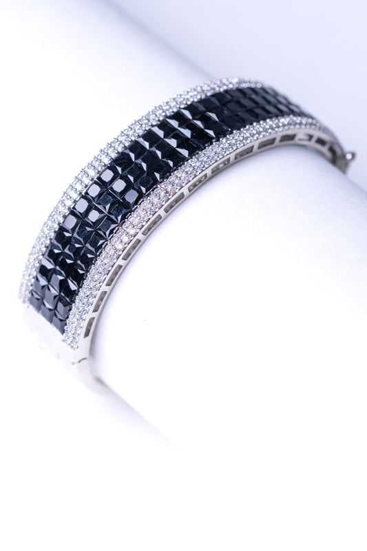 Black & White American Diamonds Zirconia Bracelet