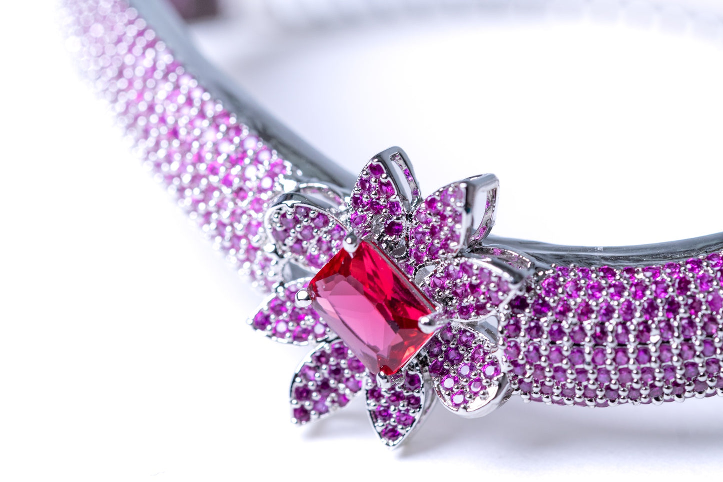 Pink American Diamonds Zirconia Bracelet