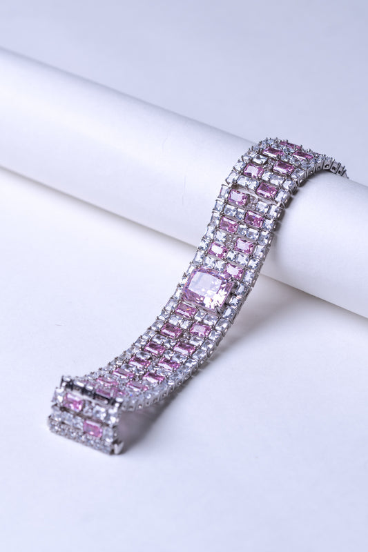 Italian Premium Pink Sapphire Bracelet