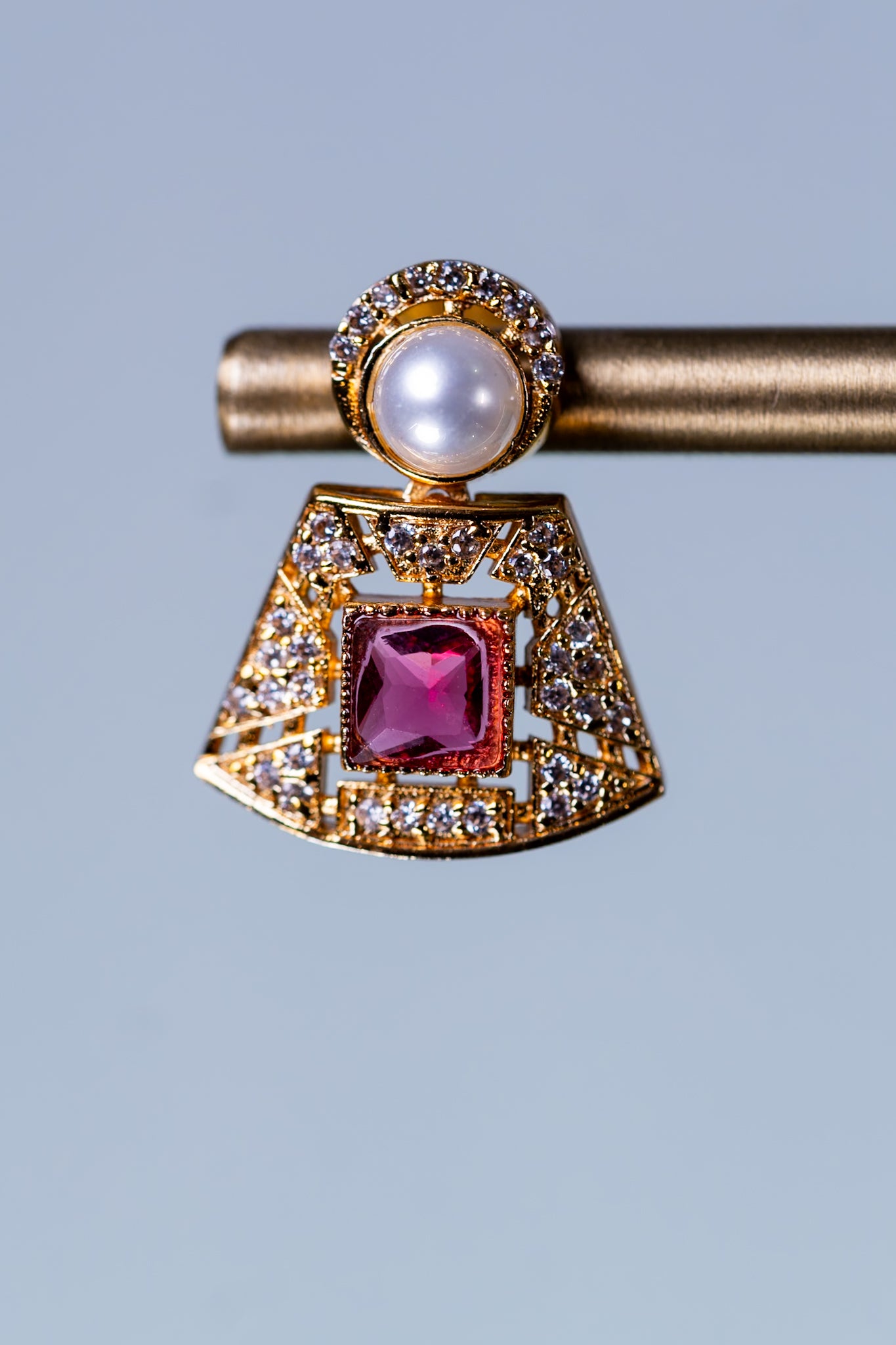 Arabian Multi Color Gold Plated Necklace with Earrings