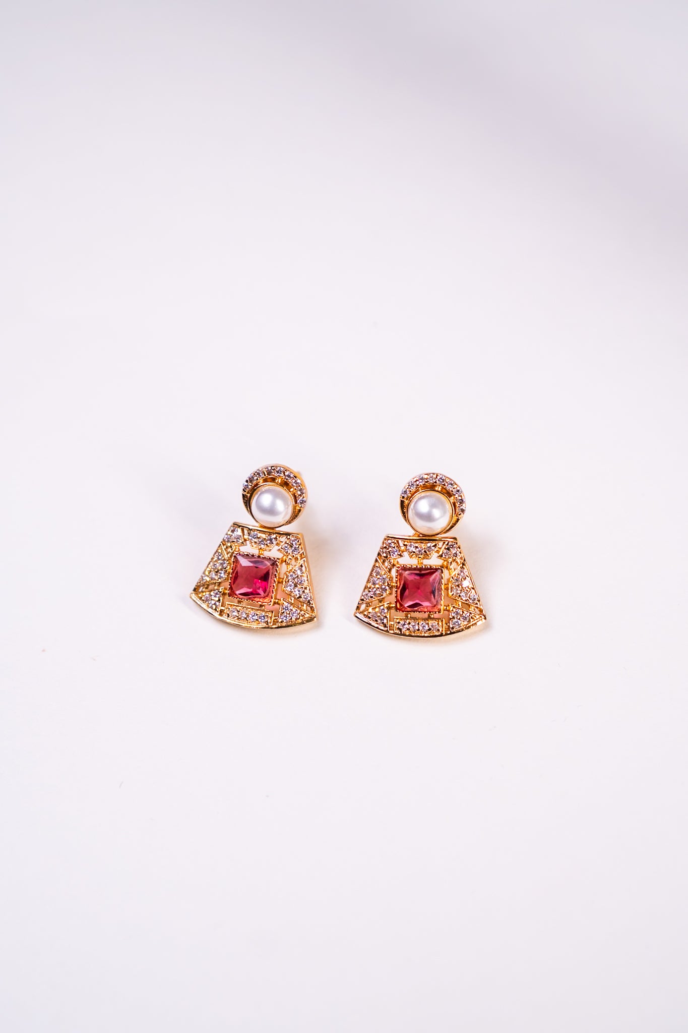 Arabian Multi Color Gold Plated Necklace with Earrings