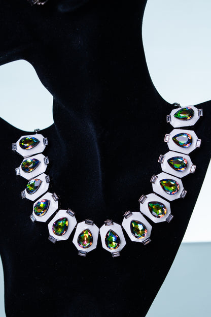 Crystal Aurora Swarovski Stones Necklace