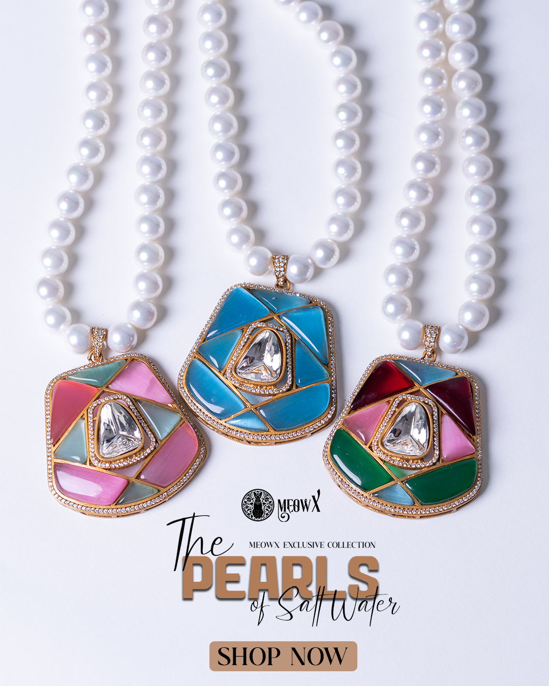 MeowX Real Pearls Collection Promotional banner